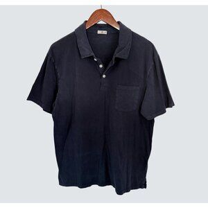 Flint And Tinder Navy Blue Polo Shirt Soft Cotton USA-Made Mens Classic